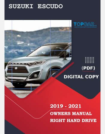 suzuki escudo 20192020 2021 owners manual in english